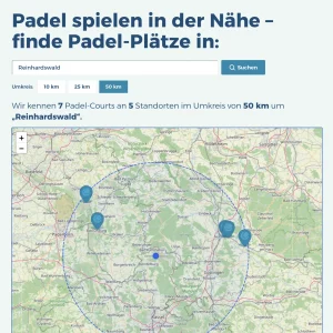 Selbst an den abgelegensten Orten in Deutschland findest Du einen Padeplatz